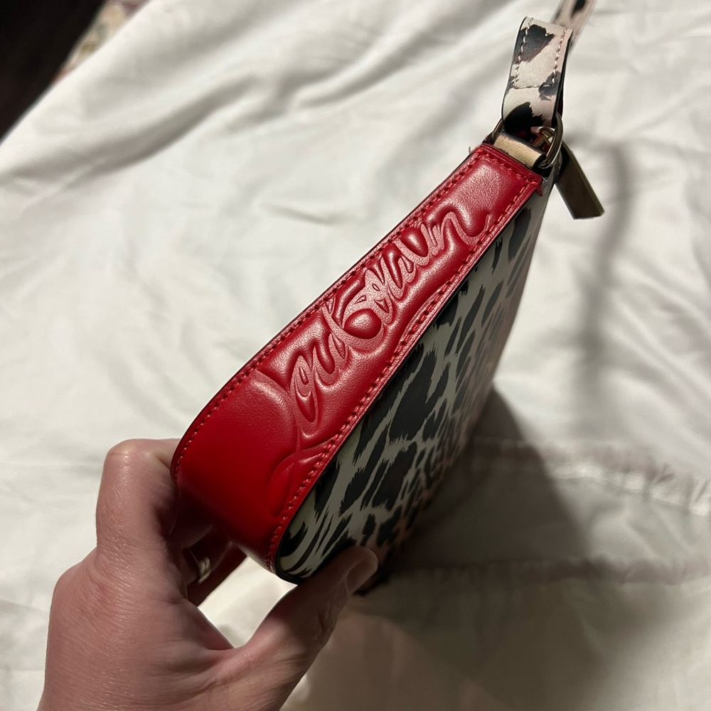 Christian Louboutin Leopard red-bottom purse with dust cover - Picture 6 of 7